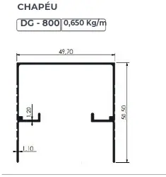 DG-800 - Chapéu