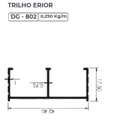 DG-802 - Trilho Inferior