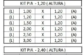 Kit Pia 1,20 - Kit Pia